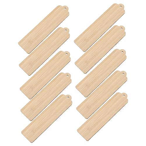 WEKAMOS 10Stücke DIY Holz Lesezeichen zum Basteln Leere Ornamente für Kreative Projekte für und Dekorationen für Partys und Feiertage WEKAMOS 10Stücke DIY Holz Lesezeichen zum Basteln Leere Ornamente für Kreative Projekte für und Dekorationen für Partys und Feiertage von WEKAMOS