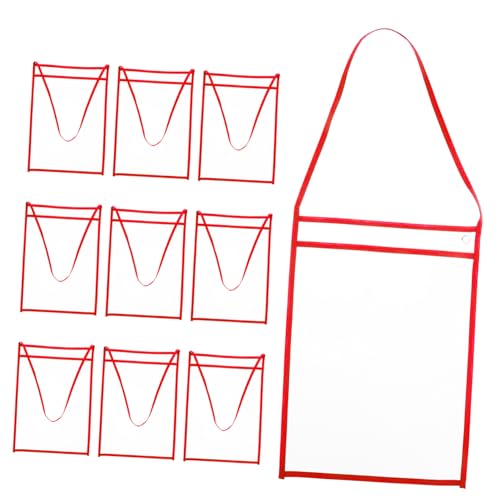 WEKAMOS 10Stücke Transparente Aktentaschen mit Hängeseil Vielseitige und Wiederverwendbare Dokumentenhüllen für Büro Schule und Reisen Praktische Aufbewahrung für Wichtige von WEKAMOS