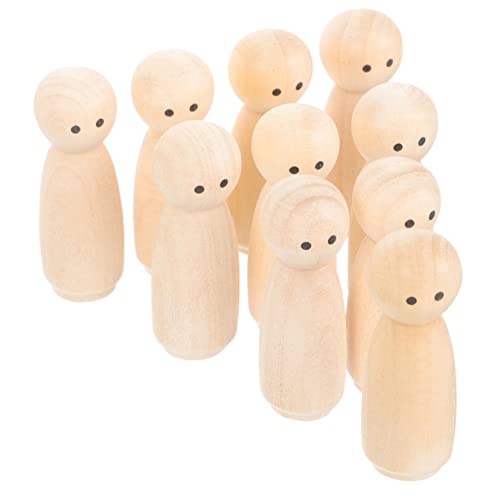 WEKAMOS 10Stücke Unbemalte Hölzerne Peg Puppen DIY Bastelsets für Kreative Holzfiguren Fantasie und Praktischen Fähigkeiten Sicher und Langlebig WEKAMOS 10Stücke Unbemalte Hölzerne Peg Puppen DIY Bastelsets für Kreative Holzfiguren Fantasie und Praktischen Fähigkeiten Sicher und Langlebig von WEKAMOS