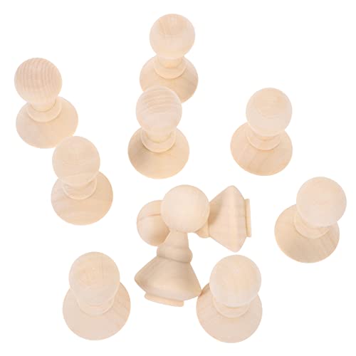 WEKAMOS 10Stücke Unfertige Holzfiguren für DIY Basteln mit Natürlichen Materialien Spielzeuge für Handwerksprojekte für Kindergeburtstag von WEKAMOS