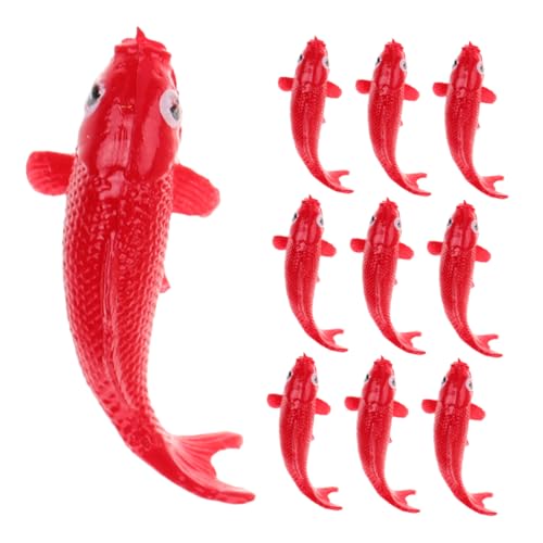 WEKAMOS 10pcs Mini Harz Koi Fischfiguren Winzige Fischmodelle Für DIY Aquarium Decor Realistische Kleine Harz Ozeiere Tierfiguren Modell Ornamente von WEKAMOS