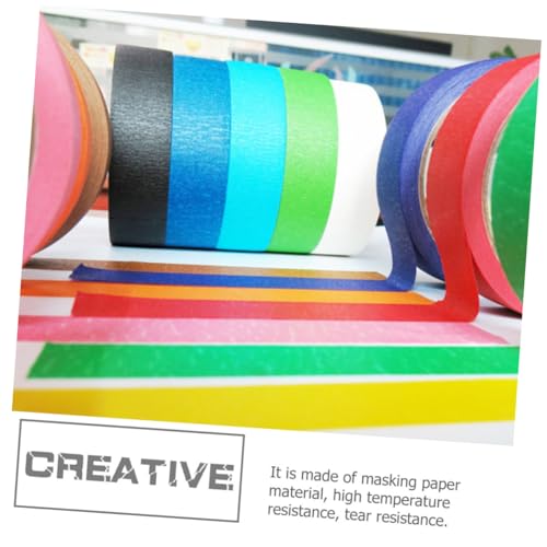 WEKAMOS 12 Rollen Farbiges Maler Klebeband Vielseitiges Rückstandsfrei Entfernbares Masking Tape für DIY Kunst Handwerk Markierungen und Malerarbeiten WEKAMOS 12 Rollen Farbiges Maler Klebeband Vielseitiges Rückstandsfrei Entfernbares Masking Tape für DIY Kunst Handwerk Markierungen und Malerarbeiten von WEKAMOS