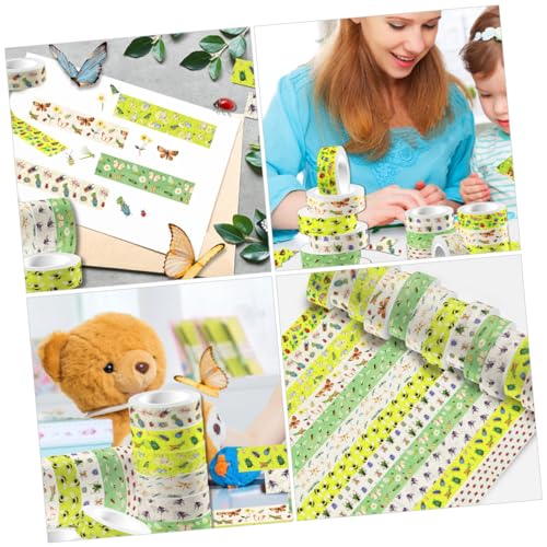 WEKAMOS 12 Rollen Transparentes Washi Tape mit Insektenmuster Selbstklebendes Scrapbooking Klebeband Leicht Abreißbar und Rückstandsfrei Geeignet für DIY Bastelprojekte und Dekoration WEKAMOS 12 Rollen Transparentes Washi Tape mit Insektenmuster Selbstklebendes Scrapbooking Klebeband Leicht Abreißbar und Rückstandsfrei Geeignet für DIY Bastelprojekte und Dekoration von WEKAMOS