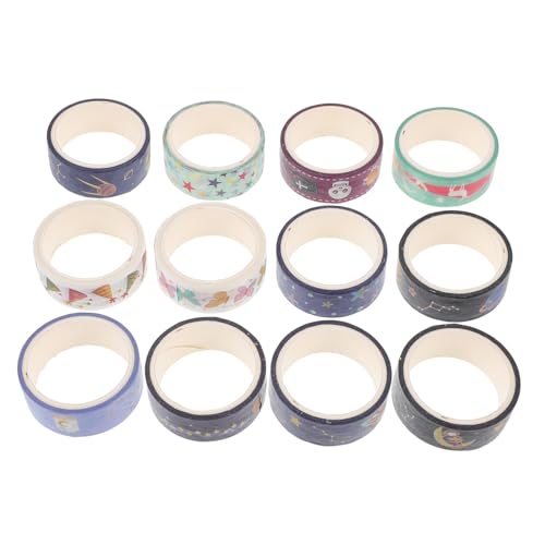 WEKAMOS 12 Rollen Washi Tape Dekorative Klebebänder für Scrapbooking DIY Basteln Selbstklebend Leicht Abreißbar Vielseitig Einsetzbar für Kreative Projekte und Geschenkverpackungen WEKAMOS 12 Rollen Washi Tape Dekorative Klebebänder für Scrapbooking DIY Basteln Selbstklebend Leicht Abreißbar Vielseitig Einsetzbar für Kreative Projekte und Geschenkverpackungen von WEKAMOS