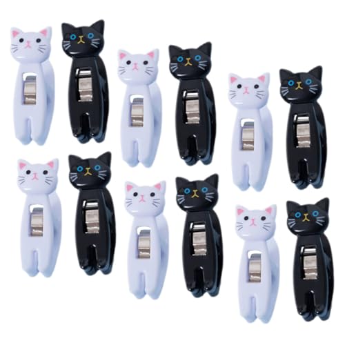 WEKAMOS 12 Stck Teiliges Niedliche Katzen clips aus Kunststoff Multifunktionale für Notizen Fotos Kleidung und Büro Leicht und Tragbar Praktische Schreibwaren für Zuhause und Büro WEKAMOS 12 Stck Teiliges Niedliche Katzen clips aus Kunststoff Multifunktionale für Notizen Fotos Kleidung und Büro Leicht und Tragbar Praktische Schreibwaren für Zuhause und Büro von WEKAMOS