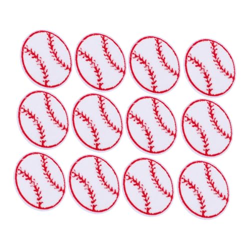 WEKAMOS 12 Stück Baseball-kleidungsflicken, Sport-patches, Zum Aufbügeln, Dekorative Applikation Für Kleidung, Einfache Anwendung Für Mäntel, Taschen, Hüte WEKAMOS 12 Stück Baseball-kleidungsflicken, Sport-patches, Zum Aufbügeln, Dekorative Applikation Für Kleidung, Einfache Anwendung Für Mäntel, Taschen, Hüte von WEKAMOS