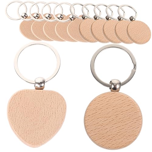 WEKAMOS 12 Stück DIY Holz Schlüsselanhänger Blanko Schlüsselringe für Gravur und Bastelarbeiten Leicht und Langlebig für Kreative Projekte und WEKAMOS 12 Stück DIY Holz Schlüsselanhänger Blanko Schlüsselringe für Gravur und Bastelarbeiten Leicht und Langlebig für Kreative Projekte und von WEKAMOS