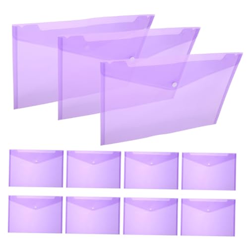 WEKAMOS 12 Stück Dokumentenmappe PP Transparent Wasserfest Reißfest mit Druckknopf Praktische Ordnertasche für Büro Schule und Zuhause WEKAMOS 12 Stück Dokumentenmappe PP Transparent Wasserfest Reißfest mit Druckknopf Praktische Ordnertasche für Büro Schule und Zuhause von WEKAMOS