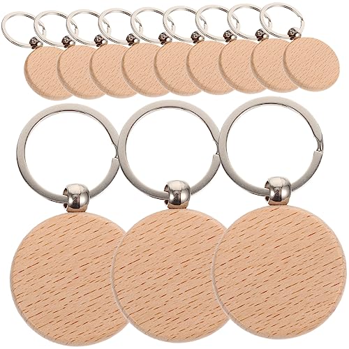 WEKAMOS 12 Stück Holz Schlüsselanhänger Blanko DIY Bastelbedarf Beschriftbare Holzschlüsselringe zum Bemalen und Schnitzen Leicht und Tragbar für Persönliche und Kreative Projekte WEKAMOS 12 Stück Holz Schlüsselanhänger Blanko DIY Bastelbedarf Beschriftbare Holzschlüsselringe zum Bemalen und Schnitzen Leicht und Tragbar für Persönliche und Kreative Projekte von WEKAMOS