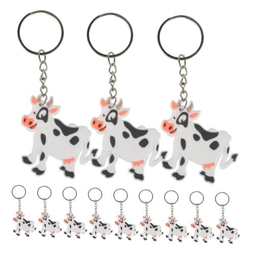 WEKAMOS 12 Stück Kuh Schlüsselanhänger Cartoon Tier Schlüsselringe für Taschen Schlüssel Dekoration für Partys WEKAMOS 12 Stück Kuh Schlüsselanhänger Cartoon Tier Schlüsselringe für Taschen Schlüssel Dekoration für Partys von WEKAMOS