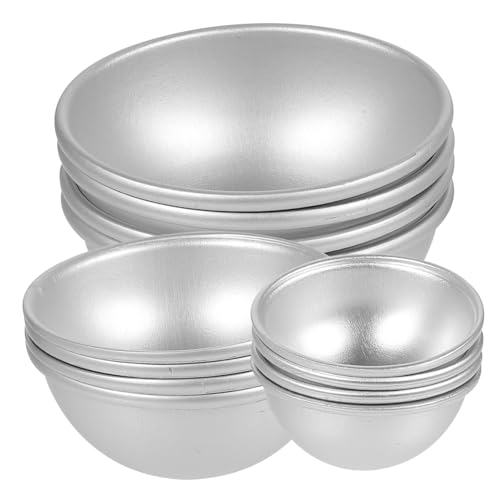 WEKAMOS 12 Stück Teiliges Aluminium Halbkugel Formset für DIY Badebomben und Kuchen Langlebige Backform Einfaches Entformen für Heim und Backstuben WEKAMOS 12 Stück Teiliges Aluminium Halbkugel Formset für DIY Badebomben und Kuchen Langlebige Backform Einfaches Entformen für Heim und Backstuben von WEKAMOS