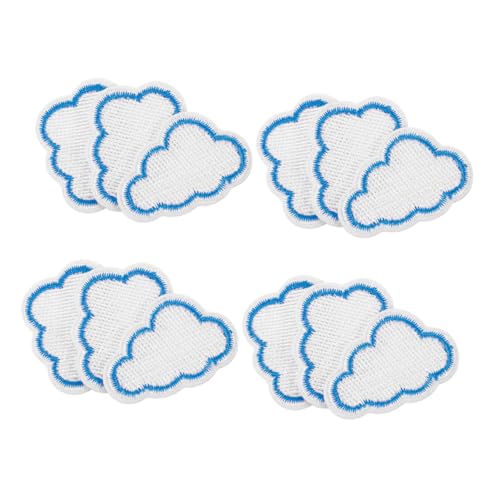 WEKAMOS 12 Stück Teiliges Bestickte Bügelbilder Wolkenform Langlebige Dekorative Patches zum Aufbügeln für Jeans Jacken Rucksäcke Hüte Einfache DIY Applikationen für Kleidung WEKAMOS 12 Stück Teiliges Bestickte Bügelbilder Wolkenform Langlebige Dekorative Patches zum Aufbügeln für Jeans Jacken Rucksäcke Hüte Einfache DIY Applikationen für Kleidung von WEKAMOS