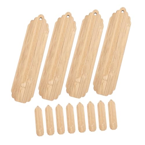 WEKAMOS 12 Stück Teiliges Blanko Holzlesezeichen aus Natürlichem Holz mit Loch zum Bemalen Gravieren und Dekorieren DIY Bastelmaterial für Weihnachtsanhänger Personalisierte Holzschilder WEKAMOS 12 Stück Teiliges Blanko Holzlesezeichen aus Natürlichem Holz mit Loch zum Bemalen Gravieren und Dekorieren DIY Bastelmaterial für Weihnachtsanhänger Personalisierte Holzschilder von WEKAMOS