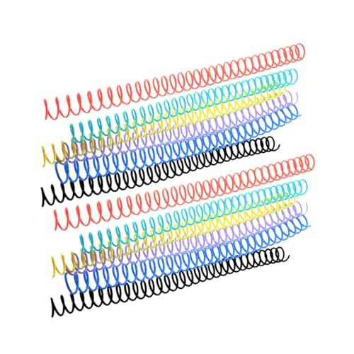 WEKAMOS 12 Stück Teiliges Bunte Spiralbindung Kunststoff Binder ringe für Loseblattordner DIY Notizbuch Ringbuch Flexibel Leicht und Langlebig Geeignet für Schnelles Ordentliches Binden WEKAMOS 12 Stück Teiliges Bunte Spiralbindung Kunststoff Binder ringe für Loseblattordner DIY Notizbuch Ringbuch Flexibel Leicht und Langlebig Geeignet für Schnelles Ordentliches Binden von WEKAMOS