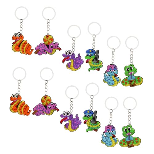 WEKAMOS 12 Stück Teiliges Cartoon schlangen Schlüsselanhänger Metall Schlüsselring und Taschenanhänger Bunte Filigrane Schlüsselketten für Mädchen Praktische und Dekorative Bag Charms als WEKAMOS 12 Stück Teiliges Cartoon schlangen Schlüsselanhänger Metall Schlüsselring und Taschenanhänger Bunte Filigrane Schlüsselketten für Mädchen Praktische und Dekorative Bag Charms als von WEKAMOS