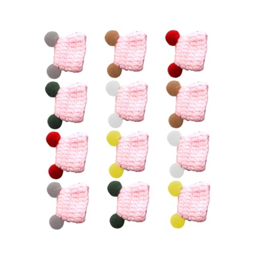 WEKAMOS 12 Stück Teiliges DIY Mini Strickmützen Bunte Handgemachte Puppenhüte aus Garn für Basteln Weihnachtsdekoration und Kinderprojekte WEKAMOS 12 Stück Teiliges DIY Mini Strickmützen Bunte Handgemachte Puppenhüte aus Garn für Basteln Weihnachtsdekoration und Kinderprojekte von WEKAMOS