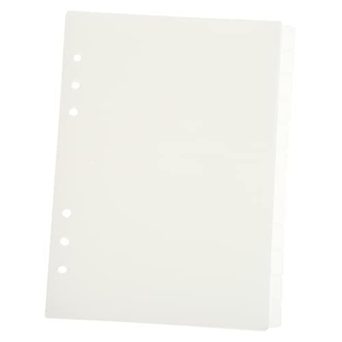 WEKAMOS 12 Stück Teiliges Halbtransparente Trennblätter für Ringordner mit Beschriftbaren Tabs Organisieren von Dokumenten und Notizen Kompatibel mit Planern von WEKAMOS