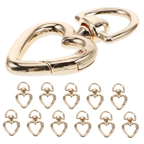 WEKAMOS 12 Stück Teiliges Herzform Karabiner Clips Verbindungsringe für DIY Taschen Schlüsselanhänger und Süße Accessoires für Kreative Projekte Leicht zu Handhaben und Praktisch für WEKAMOS 12 Stück Teiliges Herzform Karabiner Clips Verbindungsringe für DIY Taschen Schlüsselanhänger und Süße Accessoires für Kreative Projekte Leicht zu Handhaben und Praktisch für von WEKAMOS