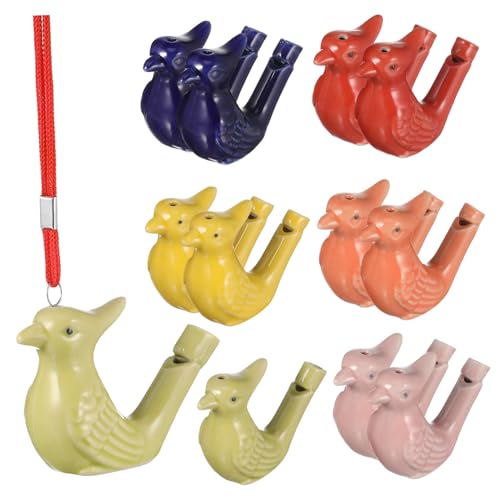 WEKAMOS 12 Stück Teiliges Keramik Vogelpfeifen in Leuchtenden Farben mit Einstellbarer Tonhöhe Handgefertigt Leicht und Kompakt als Geburtstagsgeschenk und Outdoor WEKAMOS 12 Stück Teiliges Keramik Vogelpfeifen in Leuchtenden Farben mit Einstellbarer Tonhöhe Handgefertigt Leicht und Kompakt als Geburtstagsgeschenk und Outdoor von WEKAMOS