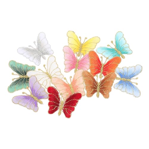 WEKAMOS 12 Stück Teiliges Schmetterling Aufnäher Bestickte Applikationen für Kleidung Nähen Bügelbar DIY Patch für Shirts Mäntel Pullover Vielseitige Dekoration Garment Zufällige Farbe WEKAMOS 12 Stück Teiliges Schmetterling Aufnäher Bestickte Applikationen für Kleidung Nähen Bügelbar DIY Patch für Shirts Mäntel Pullover Vielseitige Dekoration Garment Zufällige Farbe von WEKAMOS