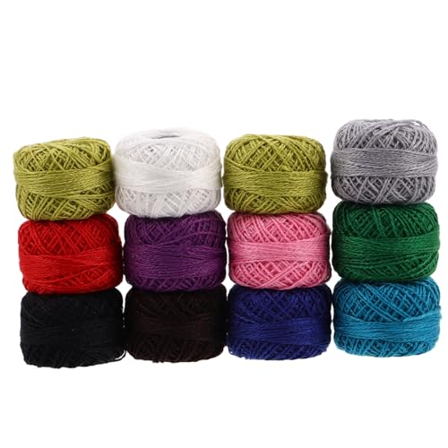 WEKAMOS 12 Stück Teiliges Stickgarn für Diy Projekte Farbenfrohes Knüpfgarn für Armbänder und Kreuzstich Langlebig und Weich für Textile und Handarbeiten WEKAMOS 12 Stück Teiliges Stickgarn für Diy Projekte Farbenfrohes Knüpfgarn für Armbänder und Kreuzstich Langlebig und Weich für Textile und Handarbeiten von WEKAMOS