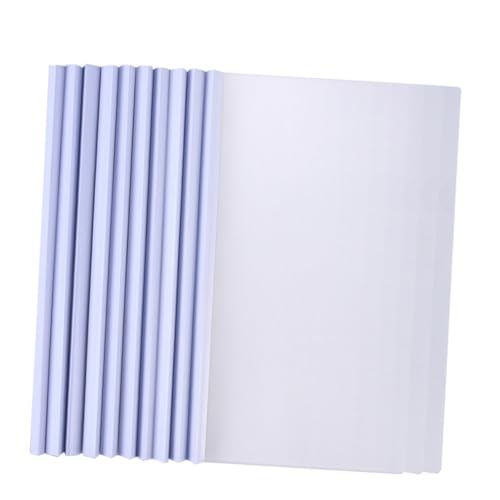 WEKAMOS 12 Stück Teiliges Transparente File Folder mit Rutschfester Schiebestange Flexibler Berichtsmappen Organizer Dokumentenecht Leicht und Vielseitig für Schule Büro und Zuhause von WEKAMOS