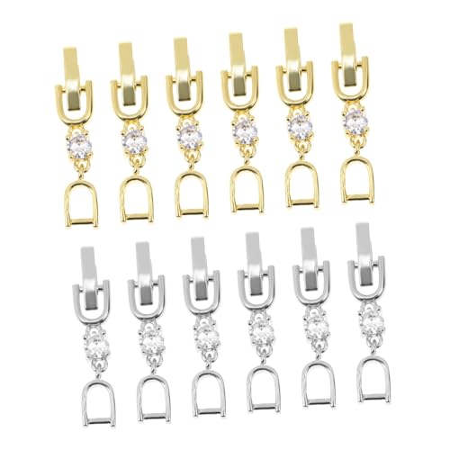 WEKAMOS 12 Stück Teiliges Verlängerungsketten mit Strass Schmuckverbinder für Armbänder und Halsketten Vergoldet und Rhodiniert DIY Zubehör für Individuelle Schmuckgestaltung WEKAMOS 12 Stück Teiliges Verlängerungsketten mit Strass Schmuckverbinder für Armbänder und Halsketten Vergoldet und Rhodiniert DIY Zubehör für Individuelle Schmuckgestaltung von WEKAMOS