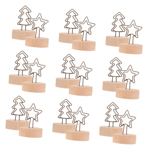 WEKAMOS 12 Stück Teiliges Weihnachts Memo Clips mit Holzsockel Notizhalter in Tannenbaum und Sternform Robuste Tischkartenhalter für Fotos Notizen Karten Vielseitig für Büro und Zuhause WEKAMOS 12 Stück Teiliges Weihnachts Memo Clips mit Holzsockel Notizhalter in Tannenbaum und Sternform Robuste Tischkartenhalter für Fotos Notizen Karten Vielseitig für Büro und Zuhause von WEKAMOS