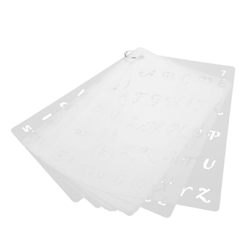 WEKAMOS 12 Stück Teiliges Wiederverwendbarer Pet schablonen mit Englischen Buchstaben und Zahlen Fein Geschnitten für DIY malerei Bastelprojekte Scrapbooking und Holzmalerei Geeignet WEKAMOS 12 Stück Teiliges Wiederverwendbarer Pet schablonen mit Englischen Buchstaben und Zahlen Fein Geschnitten für DIY malerei Bastelprojekte Scrapbooking und Holzmalerei Geeignet von WEKAMOS