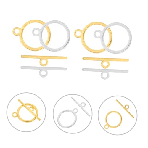 WEKAMOS 120 Sätze Teiliges Schmuckverschlüsse aus Legiertem Metall Offene Ringverschlüsse für Armband und Halskette Installieren Langlebig Rostfrei Geeignet für DIY Schmuckherstellung WEKAMOS 120 Sätze Teiliges Schmuckverschlüsse aus Legiertem Metall Offene Ringverschlüsse für Armband und Halskette Installieren Langlebig Rostfrei Geeignet für DIY Schmuckherstellung von WEKAMOS