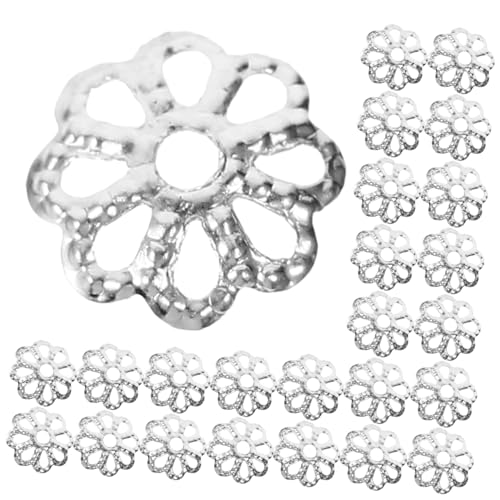 WEKAMOS 1200 Stück Metall Blütenperlen Kappen Schmuck Teile für DIY Silber Blütenkappen für Halskette Armbänder und Kreative Bastelprojekte WEKAMOS 1200 Stück Metall Blütenperlen Kappen Schmuck Teile für DIY Silber Blütenkappen für Halskette Armbänder und Kreative Bastelprojekte von WEKAMOS