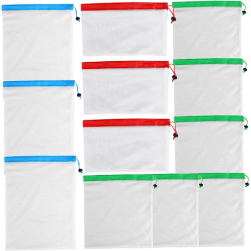 WEKAMOS 12stücke Netzbeutel Für Gemüse Und Obst Wiederverwendbare Mesh-taschen Mit Kordelzug Für Lebensmittel Und Einkaufsaufbewahrung Robuste Polyestertaschen Für Kühlschrank Und Alltag WEKAMOS 12stücke Netzbeutel Für Gemüse Und Obst Wiederverwendbare Mesh-taschen Mit Kordelzug Für Lebensmittel Und Einkaufsaufbewahrung Robuste Polyestertaschen Für Kühlschrank Und Alltag von WEKAMOS