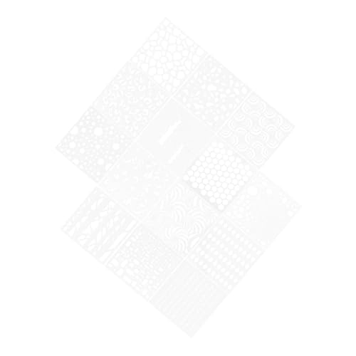 WEKAMOS 14 Stück Teiliges Dekorative aus Kunststoff Wiederverwendbare Filigrane Pflanzenmuster Vorlagen für Zeichnung Geeignet für Anfänger und Vielseitige Maltechniken WEKAMOS 14 Stück Teiliges Dekorative aus Kunststoff Wiederverwendbare Filigrane Pflanzenmuster Vorlagen für Zeichnung Geeignet für Anfänger und Vielseitige Maltechniken von WEKAMOS