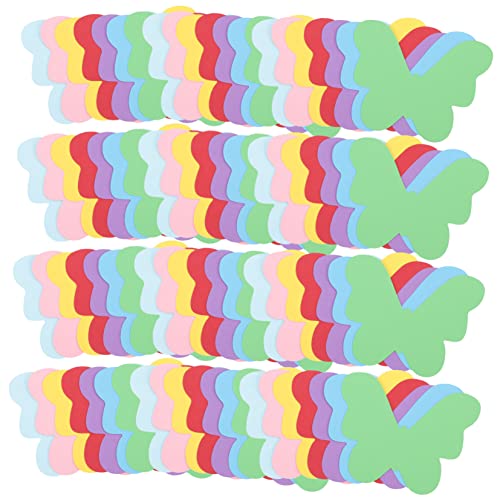 WEKAMOS 140 Stück Teiliges Buntes Schmetterlings Papierausschnitte für Diy Bastelprojekte Wandkunst Dekoration für Klassenzimmer und Scrapbooking von WEKAMOS