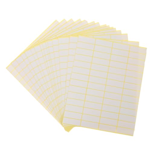 WEKAMOS 15 Blatt Selbstklebende Preisetiketten Abziehbare Weiße Blanko Klebeetiketten für Kleine Unternehmen Vielseitige Aufkleber zum Beschriften Klassifizieren und Organisieren im Büro WEKAMOS 15 Blatt Selbstklebende Preisetiketten Abziehbare Weiße Blanko Klebeetiketten für Kleine Unternehmen Vielseitige Aufkleber zum Beschriften Klassifizieren und Organisieren im Büro von WEKAMOS