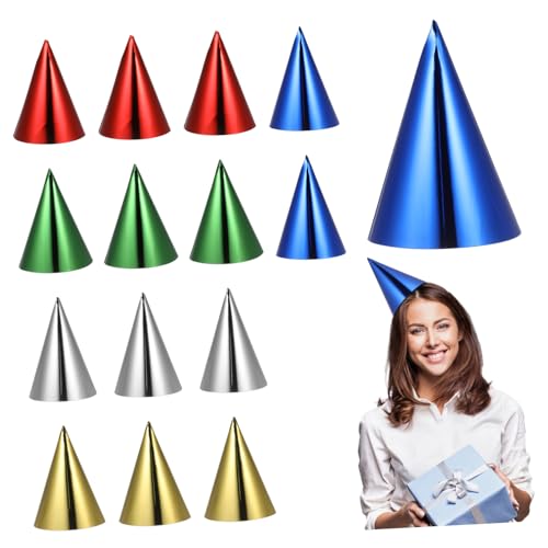 WEKAMOS 15 Stück Partyhüte aus Papier Farbenfrohe Geburtstagsmützen Leichte Konische Hüte für Erwachsene Feier Dekoration Spaß für Jede Party WEKAMOS 15 Stück Partyhüte aus Papier Farbenfrohe Geburtstagsmützen Leichte Konische Hüte für Erwachsene Feier Dekoration Spaß für Jede Party von WEKAMOS