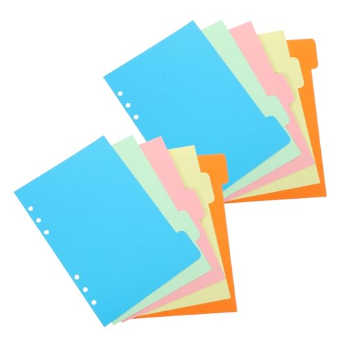 WEKAMOS 15 Stück Teilig Bunte Papier Trennblätter Index Register für Ordner Notizbuch Schnellhefter Langlebige Farbige Indexseiten für Büro Schule und Haushalt Schnelle Organisation und WEKAMOS 15 Stück Teilig Bunte Papier Trennblätter Index Register für Ordner Notizbuch Schnellhefter Langlebige Farbige Indexseiten für Büro Schule und Haushalt Schnelle Organisation und von WEKAMOS