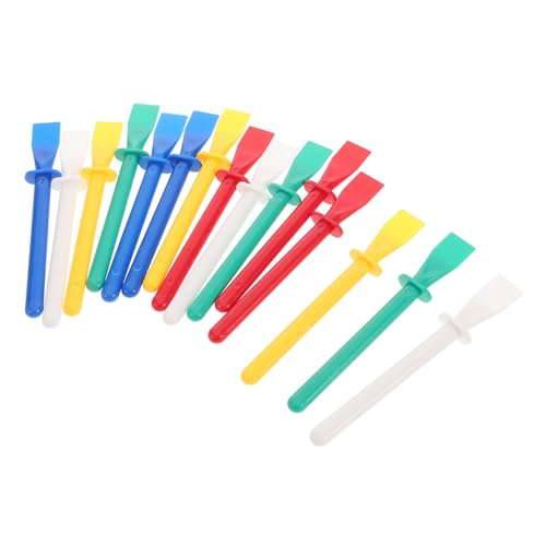 WEKAMOS 15 Stück Teiliges Epoxidharz Spachtelset mit Klebestiften Widerstandsfähige Kleberverteiler in Farben Wiederverwendbare Glue Applicator Sticks für DIY Lederhandwerk und Malprojekte von WEKAMOS