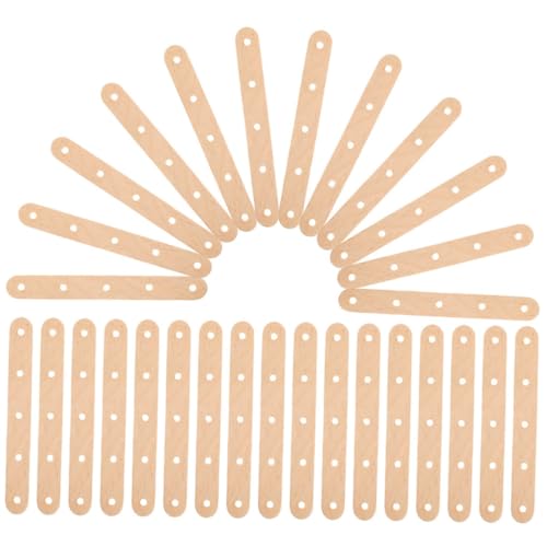 WEKAMOS 150 Stück Teiliges Holzstäbchen mit Löchern Natürliche Eisstiele für DIY Basteln Modellbau und Kunstprojekte Langlebige Holzleisten für Kreative Handwerksarbeiten WEKAMOS 150 Stück Teiliges Holzstäbchen mit Löchern Natürliche Eisstiele für DIY Basteln Modellbau und Kunstprojekte Langlebige Holzleisten für Kreative Handwerksarbeiten von WEKAMOS