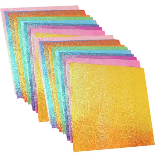 WEKAMOS 150 Stück Teiliges Origami Faltpapier Quadratisch Schillerndes Bastelpapier für DIY Handcraft Paper Basteln Schulprojekte Farbige Bastelblätter WEKAMOS 150 Stück Teiliges Origami Faltpapier Quadratisch Schillerndes Bastelpapier für DIY Handcraft Paper Basteln Schulprojekte Farbige Bastelblätter von WEKAMOS