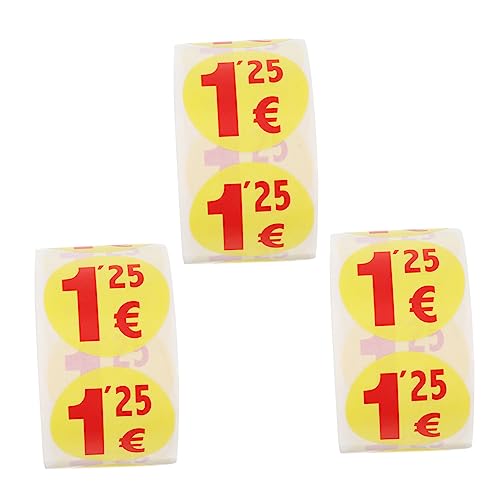WEKAMOS 1500 Stück Preisaufkleber Selbstklebende Runde Etiketten Euro für Supermärkte Langlebig Auffällige Farben für Preiskennzeichnung WEKAMOS 1500 Stück Preisaufkleber Selbstklebende Runde Etiketten Euro für Supermärkte Langlebig Auffällige Farben für Preiskennzeichnung von WEKAMOS