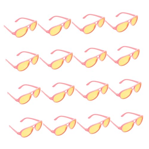 WEKAMOS 16 Stück Dekorative Brillenrequisiten Trendy Babypuppe Sonnenbrille Winzig Szene Miniatur Kleinkinder Mini -puppe Auffällige Brillenrequisiten Brille Plastik von WEKAMOS