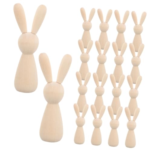 WEKAMOS 16 Stück Teiliges DIY Unbemalte Mini Holzhasen mit Glatter Oberfläche Stabile Holzdekoration zum Bemalen für Schreibtisch Party Büro und Individuelle Wohnraumgestaltung WEKAMOS 16 Stück Teiliges DIY Unbemalte Mini Holzhasen mit Glatter Oberfläche Stabile Holzdekoration zum Bemalen für Schreibtisch Party Büro und Individuelle Wohnraumgestaltung von WEKAMOS