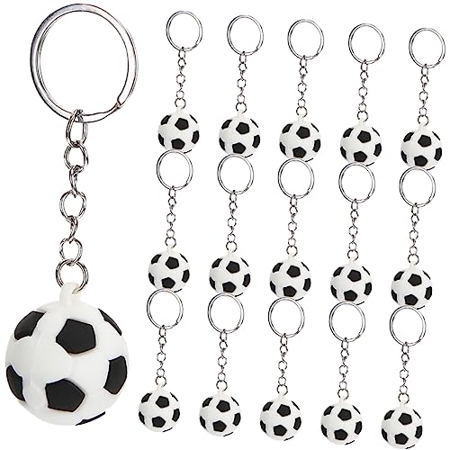 WEKAMOS 16 Stück Teiliges Fußball Schlüsselanhänger Bunte Sportschlüsselringe Robuste Metallanhänger Realistische Balloptik Vielseitig für Rucksack Tasche und für Jungen WEKAMOS 16 Stück Teiliges Fußball Schlüsselanhänger Bunte Sportschlüsselringe Robuste Metallanhänger Realistische Balloptik Vielseitig für Rucksack Tasche und für Jungen von WEKAMOS
