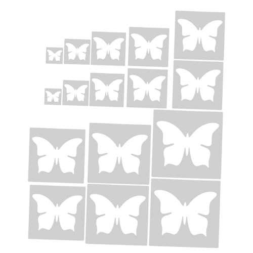WEKAMOS 16 Stück Teiliges Schmetterlings Wiederverwendbare Stencils für DIY Wand Holzdekoration Kreative Bastelvorlagen Einfach zu Verwenden für Individuelle Gestaltung WEKAMOS 16 Stück Teiliges Schmetterlings Wiederverwendbare Stencils für DIY Wand Holzdekoration Kreative Bastelvorlagen Einfach zu Verwenden für Individuelle Gestaltung von WEKAMOS