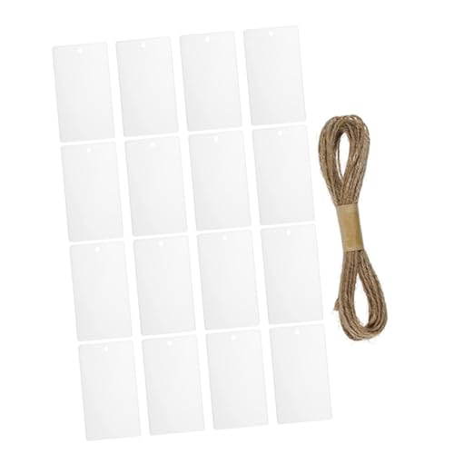WEKAMOS 16 Stück Teiliges Weißes Acryl Körbetiketten mit Schnur Wiederverwendbare Organizer Aufhängeetiketten für Aufbewahrungskörbe Küchenregal und Vorratsbehälter Beschriftbar und WEKAMOS 16 Stück Teiliges Weißes Acryl Körbetiketten mit Schnur Wiederverwendbare Organizer Aufhängeetiketten für Aufbewahrungskörbe Küchenregal und Vorratsbehälter Beschriftbar und von WEKAMOS