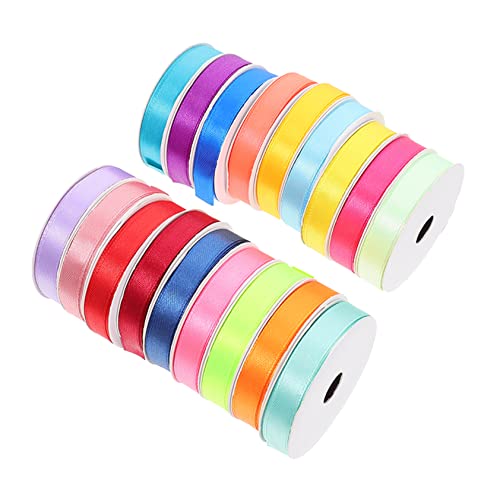 WEKAMOS 18 Rollen Farben Geschenkband pro Rolle Dekoratives Satinband für DIY Bastelprojekte Verpackung Hochzeiten und Partys Vielseitig Einsetzbar für Kreative Gestaltung WEKAMOS 18 Rollen Farben Geschenkband pro Rolle Dekoratives Satinband für DIY Bastelprojekte Verpackung Hochzeiten und Partys Vielseitig Einsetzbar für Kreative Gestaltung von WEKAMOS