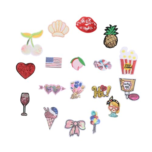 WEKAMOS 18 Stück Teiliges Bestickte Aufnäher mit Pailletten zum Aufnähen oder Aufbügeln Dekorative Applikationen für Kleidung DIY stickerei Geeignet für Kleidung Taschen Hüte und Mehr WEKAMOS 18 Stück Teiliges Bestickte Aufnäher mit Pailletten zum Aufnähen oder Aufbügeln Dekorative Applikationen für Kleidung DIY stickerei Geeignet für Kleidung Taschen Hüte und Mehr von WEKAMOS