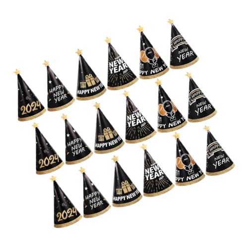 WEKAMOS 18 Stück Teiliges Year Cone Paper Hats aus Hochwertigem Papier Langlebig und Farbtreu Leichte Partyhüte für Silvester Geburtstagspartys als Foto-requisiten und Partyzubehör für WEKAMOS 18 Stück Teiliges Year Cone Paper Hats aus Hochwertigem Papier Langlebig und Farbtreu Leichte Partyhüte für Silvester Geburtstagspartys als Foto-requisiten und Partyzubehör für von WEKAMOS
