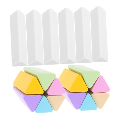WEKAMOS 18 Stück Triangulärer Eraser Kindergummi Künstler-radiergummis Zum Zeichnen Radiergummis Zum Zeichnen Radiergummi Für Bleistiftzeichnungen Radiergummis Großer Radiergummi Tpe von WEKAMOS